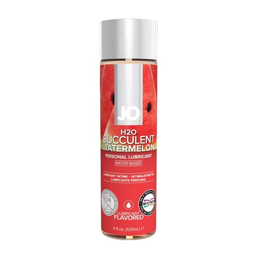 JO H2O Flavoured Lubricant Watermelon 4oz – Rechargeable, Discreet, Intimate Wellness Accessory – Quiet, Rechargeable, Waterproof, Couples & Solo Use, Discreet Intimate Wellness Accessory