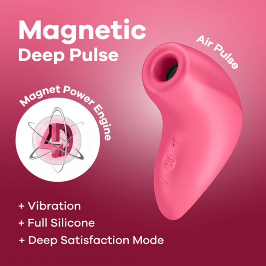 Magnetic Deep Pulse - Pink – Rechargeable, Discreet, Intimate Wellness Accessory – Quiet, Rechargeable, Waterproof, Couples & Solo Use, Discreet Intimate Wellness Accessory