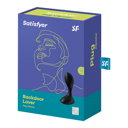 Backdoor Lover - Black – Rechargeable, Discreet, Intimate Wellness Accessory – Quiet, Rechargeable, Waterproof, Couples & Solo Use, Discreet Intimate Wellness Accessory