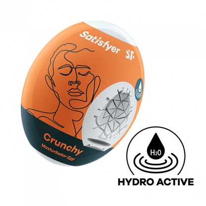 solo massager Egg Single (Crunchy) Orange – Rechargeable, Discreet, Intimate Wellness Accessory – Quiet, Rechargeable, Waterproof, Couples & Solo Use, Discreet Intimate Wellness Accessory