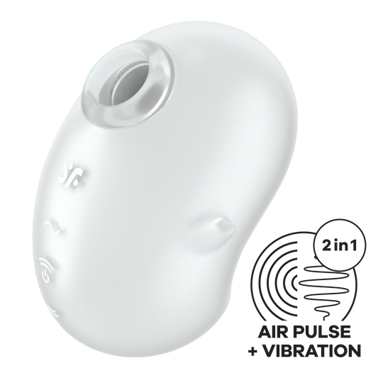 Cutie Ghost (White) – Rechargeable, Discreet, Intimate Wellness Accessory – Quiet, Rechargeable, Waterproof, Couples & Solo Use, Discreet Intimate Wellness Accessory