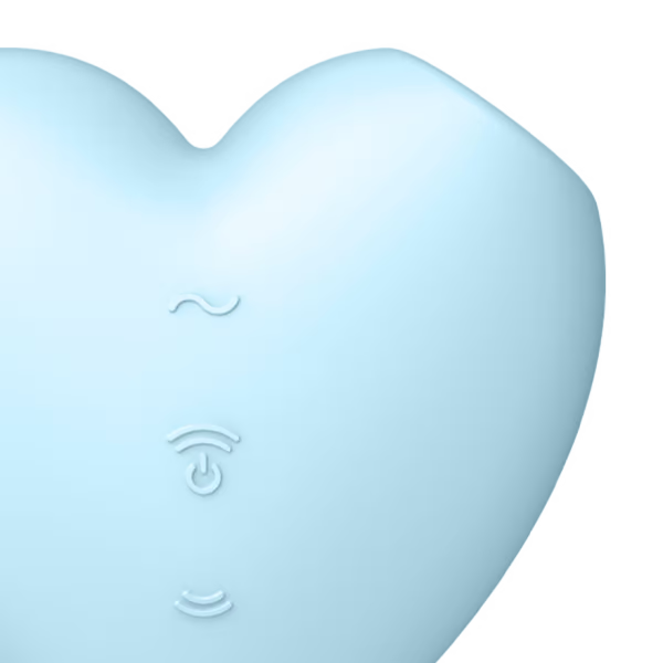 Cutie Heart - Blue – Rechargeable, Discreet, Intimate Wellness Accessory – Quiet, Rechargeable, Waterproof, Couples & Solo Use, Discreet Intimate Wellness Accessory