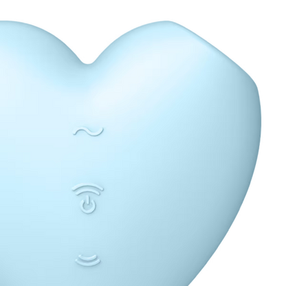 Cutie Heart - Blue – Rechargeable, Discreet, Intimate Wellness Accessory – Quiet, Rechargeable, Waterproof, Couples & Solo Use, Discreet Intimate Wellness Accessory
