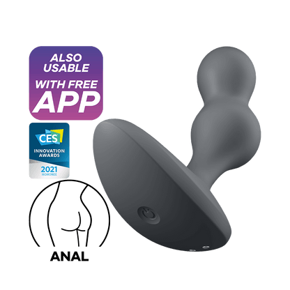 Deep Diver Connect App - Grey – Rechargeable, Discreet, Intimate Wellness Accessory – Quiet, Rechargeable, Waterproof, Couples & Solo Use, Discreet Intimate Wellness Accessory