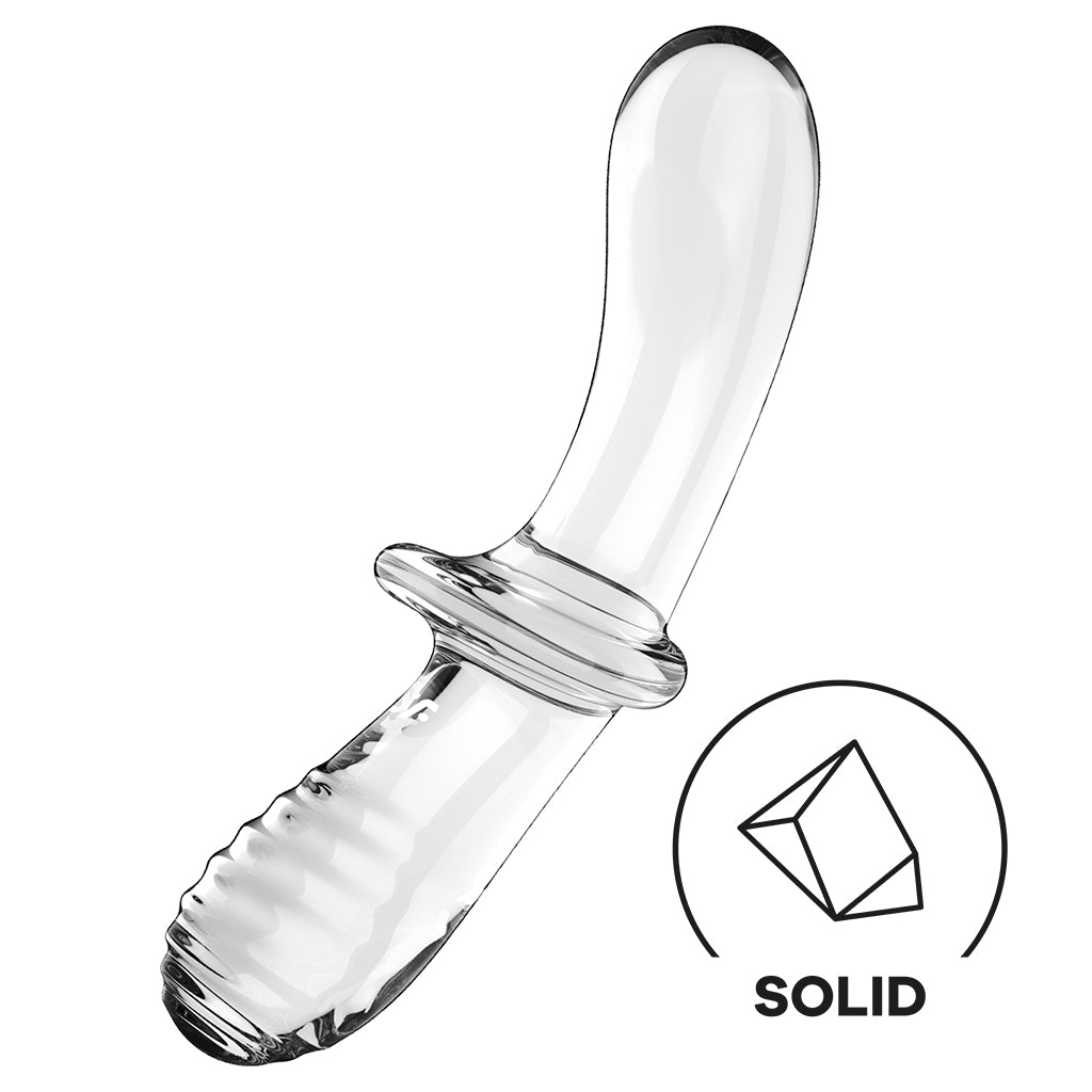 Double Crystal - Transparent – Rechargeable, Discreet, Intimate Wellness Accessory – Quiet, Rechargeable, Waterproof, Couples & Solo Use, Discreet Intimate Wellness Accessory