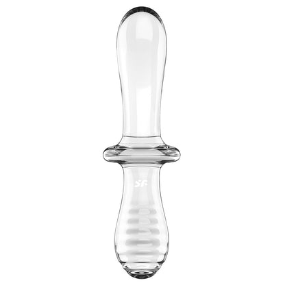 Double Crystal - Transparent – Rechargeable, Discreet, Intimate Wellness Accessory – Quiet, Rechargeable, Waterproof, Couples & Solo Use, Discreet Intimate Wellness Accessory