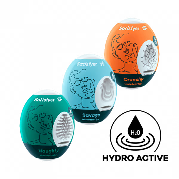 solo massager Egg 3er Set (Naughty, Savage, Crunchy) Assorted – Rechargeable, Discreet, Intimate Wellness Accessory – Quiet, Rechargeable, Waterproof, Couples & Solo Use, Discreet Intimate Wellness Accessory