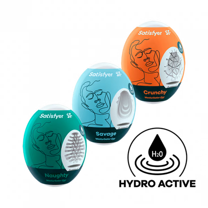 solo massager Egg 3er Set (Naughty, Savage, Crunchy) Assorted – Rechargeable, Discreet, Intimate Wellness Accessory – Quiet, Rechargeable, Waterproof, Couples & Solo Use, Discreet Intimate Wellness Accessory
