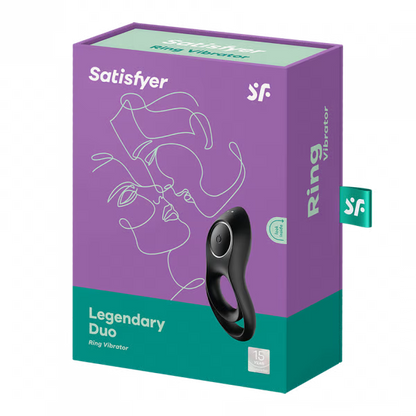 Legendary Duo Black – Rechargeable, Discreet, Intimate Wellness Accessory – Quiet, Rechargeable, Waterproof, Couples & Solo Use, Discreet Intimate Wellness Accessory