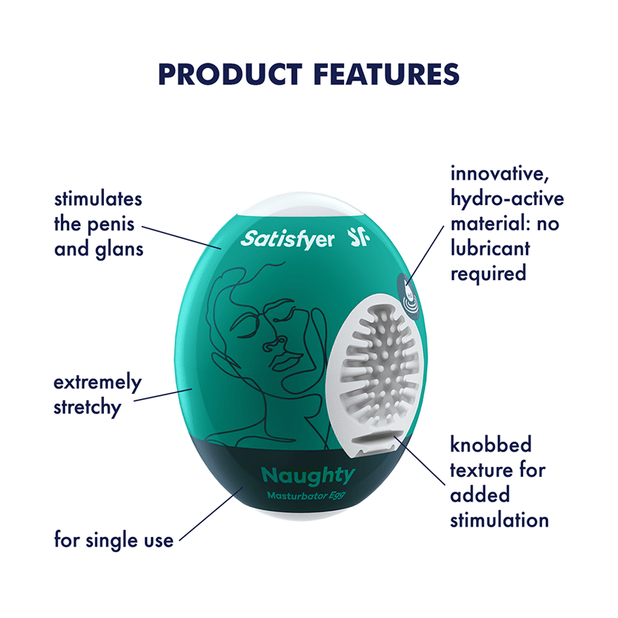 solo massager Egg Single (Naughty) Dark Green – Rechargeable, Discreet, Intimate Wellness Accessory – Quiet, Rechargeable, Waterproof, Couples & Solo Use, Discreet Intimate Wellness Accessory
