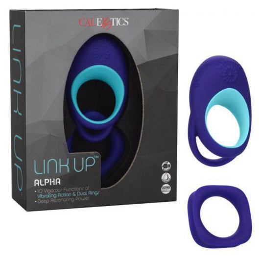Link Up Alpha Vibrating male Ring Set – Rechargeable, Discreet, Intimate Wellness Accessory – Quiet, Rechargeable, Waterproof, Couples & Solo Use, Discreet Intimate Wellness Accessory