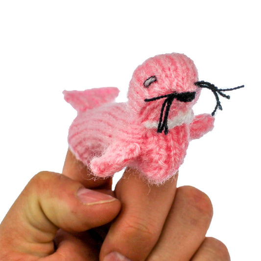 Pink Sea Lion Finger Puppet – Rechargeable, Discreet, Intimate Wellness Accessory – Quiet, Rechargeable, Waterproof, Couples & Solo Use, Discreet Intimate Wellness Accessory