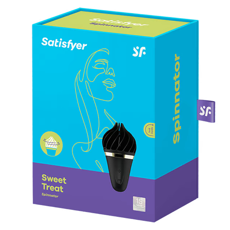 Sweet Treat - Black/Gold – Rechargeable, Discreet, Intimate Wellness Accessory – Quiet, Rechargeable, Waterproof, Couples & Solo Use, Discreet Intimate Wellness Accessory