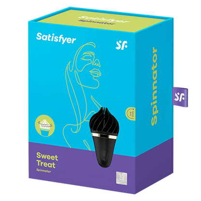 Sweet Treat - Black/Gold – Rechargeable, Discreet, Intimate Wellness Accessory – Quiet, Rechargeable, Waterproof, Couples & Solo Use, Discreet Intimate Wellness Accessory