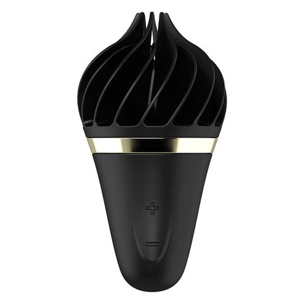 Sweet Treat - Black/Gold – Rechargeable, Discreet, Intimate Wellness Accessory – Quiet, Rechargeable, Waterproof, Couples & Solo Use, Discreet Intimate Wellness Accessory
