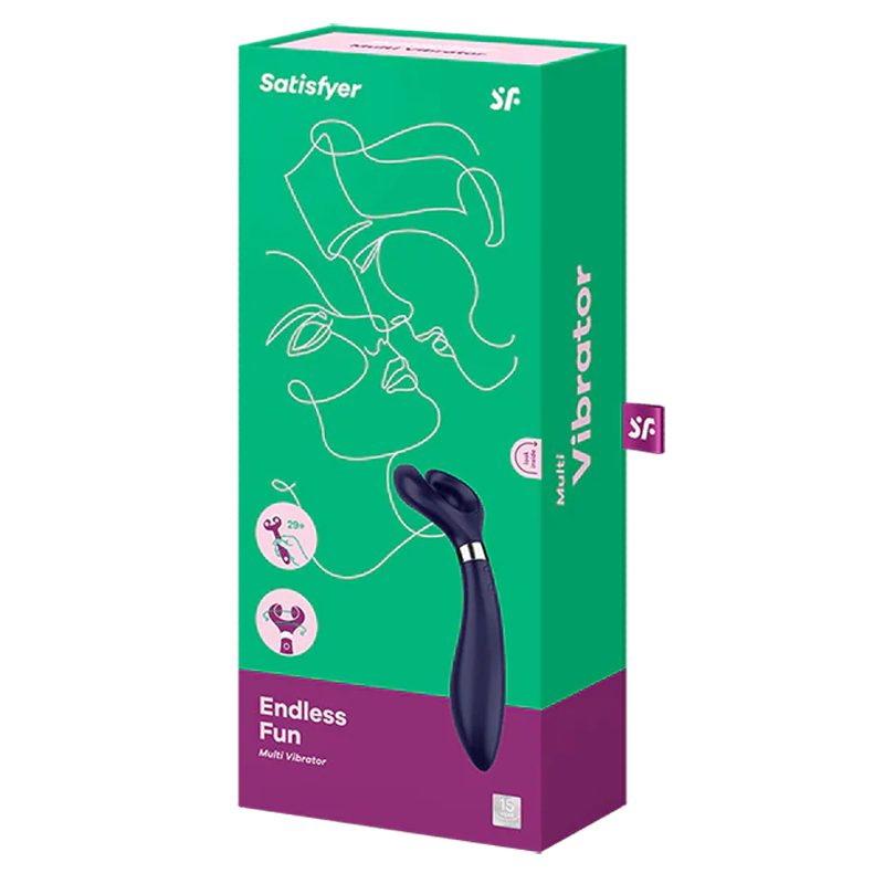 Endless Fun - Blue – Rechargeable, Discreet, Intimate Wellness Accessory – Quiet, Rechargeable, Waterproof, Couples & Solo Use, Discreet Intimate Wellness Accessory