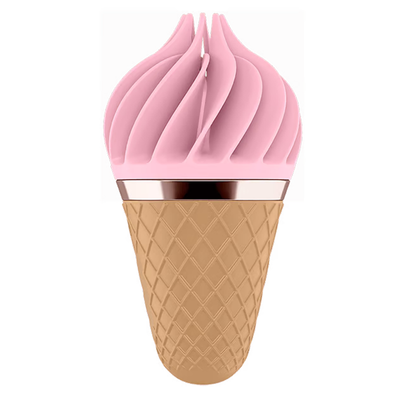 Sweet Treat - Pink/Brown – Rechargeable, Discreet, Intimate Wellness Accessory – Quiet, Rechargeable, Waterproof, Couples & Solo Use, Discreet Intimate Wellness Accessory