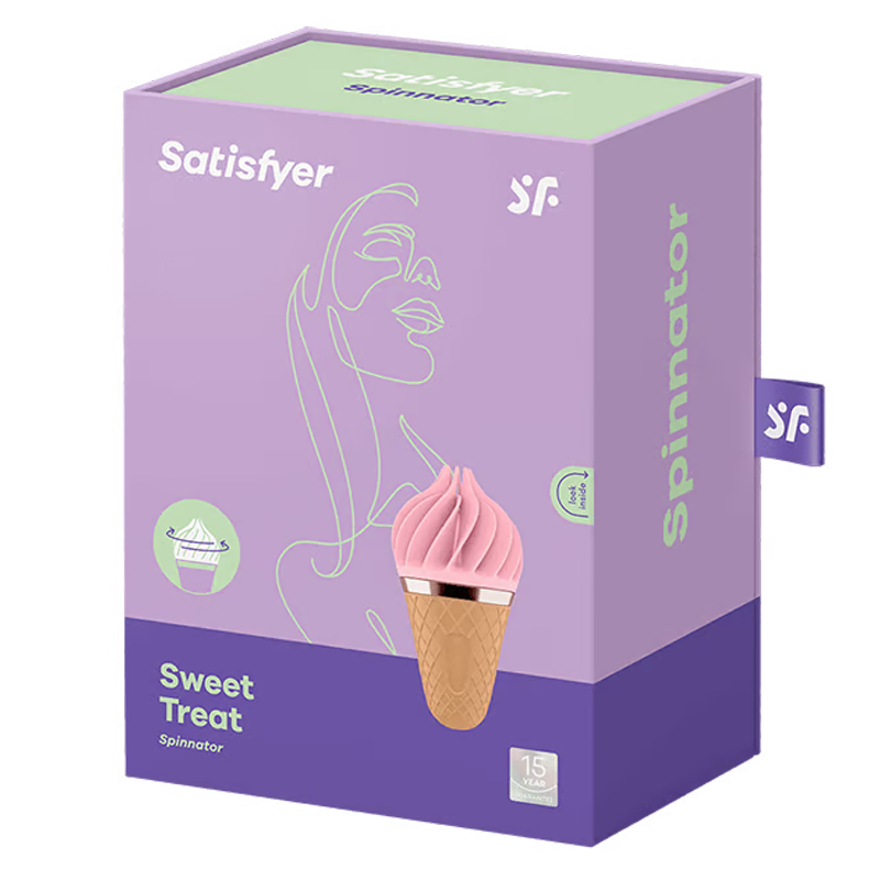 Sweet Treat - Pink/Brown – Rechargeable, Discreet, Intimate Wellness Accessory – Quiet, Rechargeable, Waterproof, Couples & Solo Use, Discreet Intimate Wellness Accessory