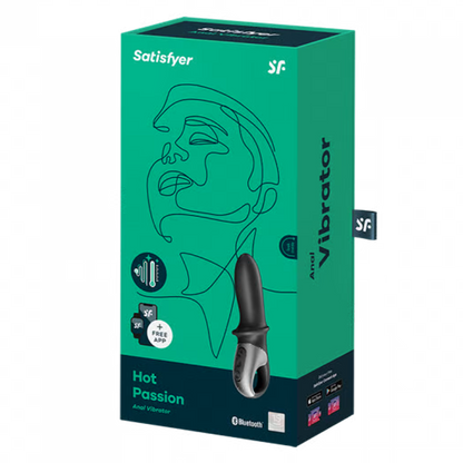 Hot Passion Black – Rechargeable, Discreet, Intimate Wellness Accessory – Quiet, Rechargeable, Waterproof, Couples & Solo Use, Discreet Intimate Wellness Accessory