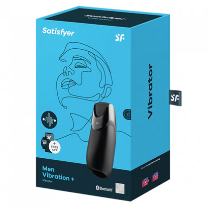 Men Vibration+ Black – Rechargeable, Discreet, Intimate Wellness Accessory – Quiet, Rechargeable, Waterproof, Couples & Solo Use, Discreet Intimate Wellness Accessory