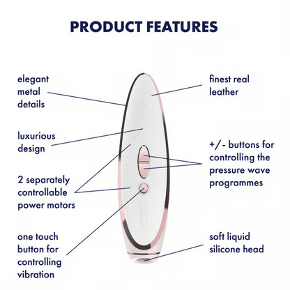 PrÃªt-Ã -porter  - white, rose gold – Rechargeable, Discreet, Intimate Wellness Accessory – Quiet, Rechargeable, Waterproof, Couples & Solo Use, Discreet Intimate Wellness Accessory