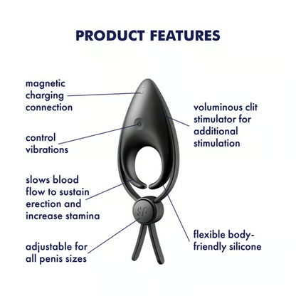 Sniper - Black – Rechargeable, Discreet, Intimate Wellness Accessory – Quiet, Rechargeable, Waterproof, Couples & Solo Use, Discreet Intimate Wellness Accessory