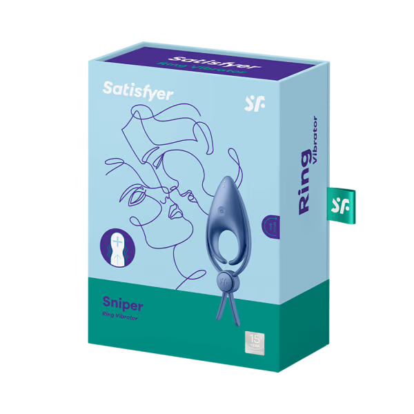 Sniper - Blue Grey – Rechargeable, Discreet, Intimate Wellness Accessory – Quiet, Rechargeable, Waterproof, Couples & Solo Use, Discreet Intimate Wellness Accessory