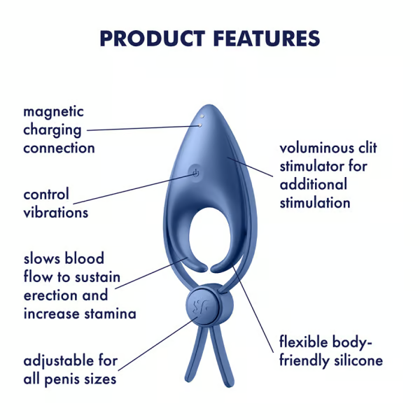 Sniper - Blue Grey – Rechargeable, Discreet, Intimate Wellness Accessory – Quiet, Rechargeable, Waterproof, Couples & Solo Use, Discreet Intimate Wellness Accessory
