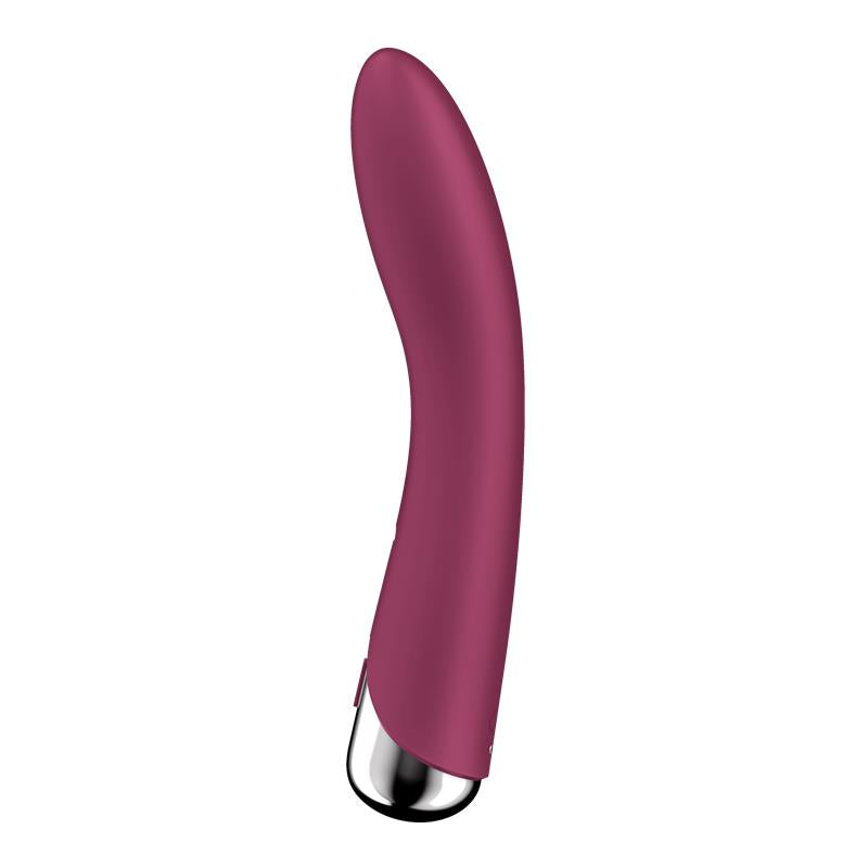 Spinning Vibe 1 - Red – Rechargeable, Discreet, Intimate Wellness Accessory – Quiet, Rechargeable, Waterproof, Couples & Solo Use, Discreet Intimate Wellness Accessory