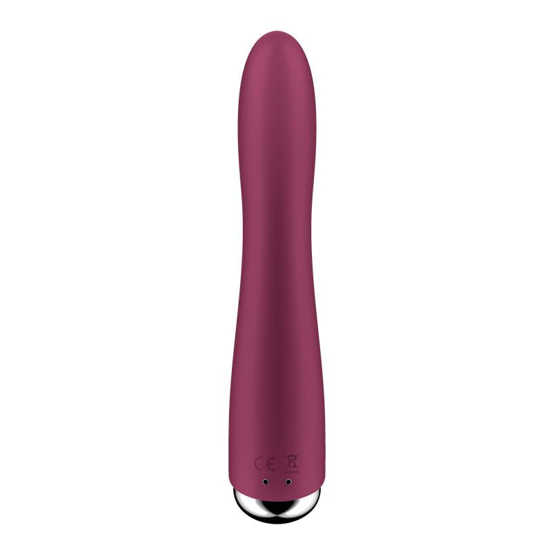 Spinning Vibe 1 - Red – Rechargeable, Discreet, Intimate Wellness Accessory – Quiet, Rechargeable, Waterproof, Couples & Solo Use, Discreet Intimate Wellness Accessory