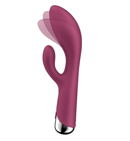 Spinning Rabbit 1 - Red – Rechargeable, Discreet, Intimate Wellness Accessory – Quiet, Rechargeable, Waterproof, Couples & Solo Use, Discreet Intimate Wellness Accessory