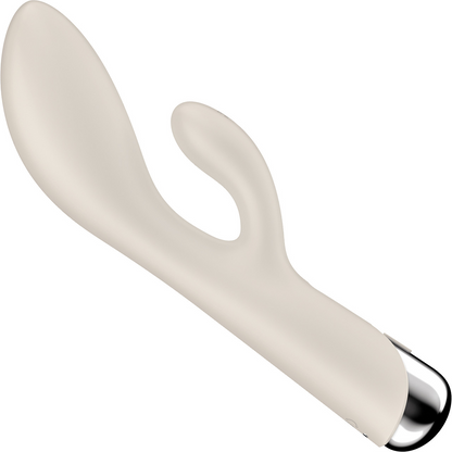 Spinning Rabbit 1 - Beige – Rechargeable, Discreet, Intimate Wellness Accessory – Quiet, Rechargeable, Waterproof, Couples & Solo Use, Discreet Intimate Wellness Accessory