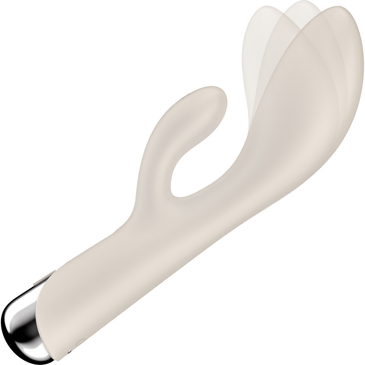 Spinning Rabbit 1 - Beige – Rechargeable, Discreet, Intimate Wellness Accessory – Quiet, Rechargeable, Waterproof, Couples & Solo Use, Discreet Intimate Wellness Accessory