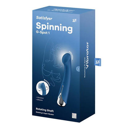 Spinning G-Spot 1 - Blue – Rechargeable, Discreet, Intimate Wellness Accessory – Quiet, Rechargeable, Waterproof, Couples & Solo Use, Discreet Intimate Wellness Accessory