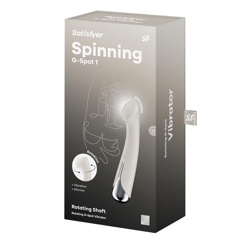 Spinning G-Spot 1 - Beige – Rechargeable, Discreet, Intimate Wellness Accessory – Quiet, Rechargeable, Waterproof, Couples & Solo Use, Discreet Intimate Wellness Accessory