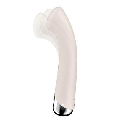 Spinning G-Spot 1 - Beige – Rechargeable, Discreet, Intimate Wellness Accessory – Quiet, Rechargeable, Waterproof, Couples & Solo Use, Discreet Intimate Wellness Accessory