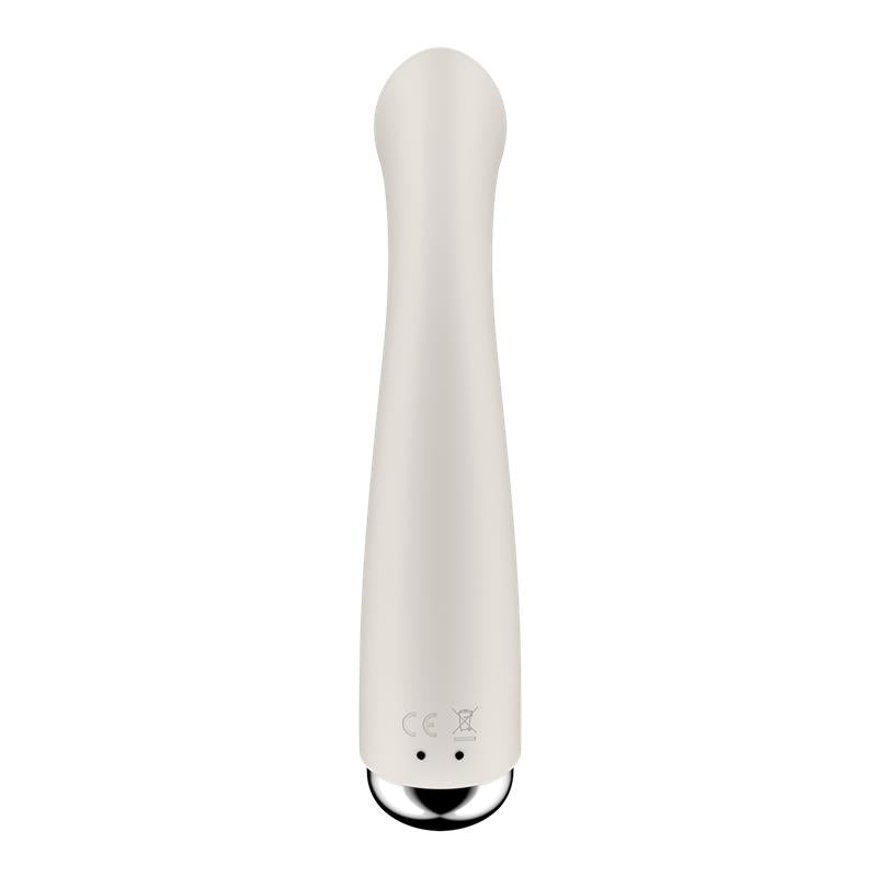 Spinning G-Spot 1 - Beige – Rechargeable, Discreet, Intimate Wellness Accessory – Quiet, Rechargeable, Waterproof, Couples & Solo Use, Discreet Intimate Wellness Accessory