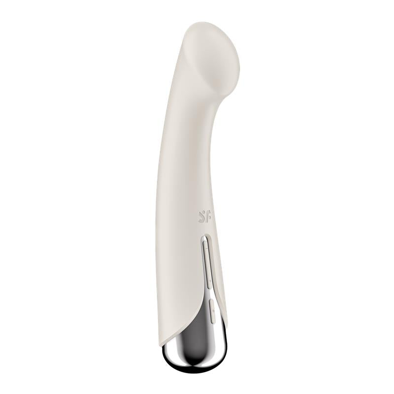 Spinning G-Spot 1 - Beige – Rechargeable, Discreet, Intimate Wellness Accessory – Quiet, Rechargeable, Waterproof, Couples & Solo Use, Discreet Intimate Wellness Accessory