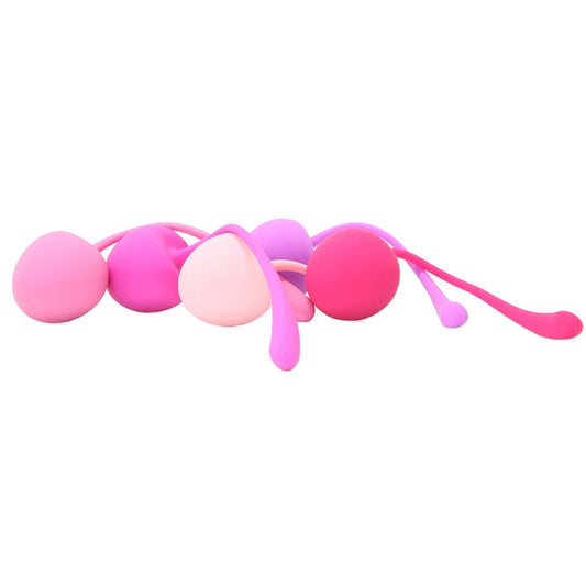 Kegel Ball Set - Cherry 5pc  * – Rechargeable, Discreet, Intimate Wellness Accessory – Quiet, Rechargeable, Waterproof, Couples & Solo Use, Discreet Intimate Wellness Accessory
