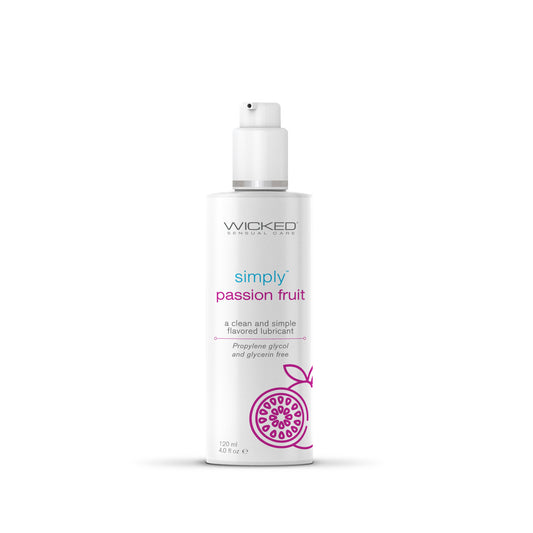 Simply Aqua Passion Fruit 4 oz – Rechargeable, Discreet, Intimate Wellness Accessory – Quiet, Rechargeable, Waterproof, Couples & Solo Use, Discreet Intimate Wellness Accessory