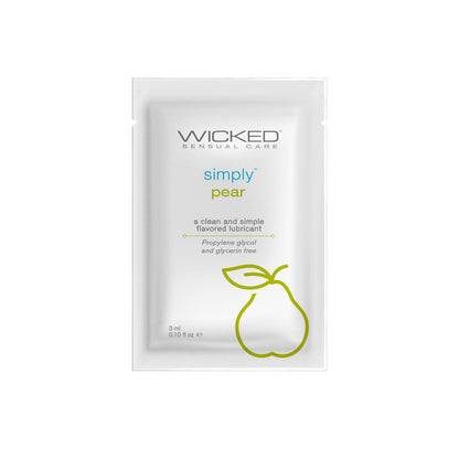 Simply Aqua Pear Sachets .1oz – Rechargeable, Discreet, Intimate Wellness Accessory – Quiet, Rechargeable, Waterproof, Couples & Solo Use, Discreet Intimate Wellness Accessory