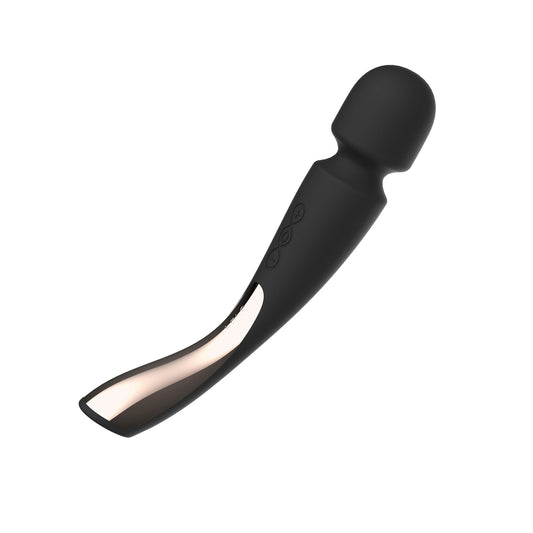 Smart Wand 2 Medium Black – Rechargeable, Discreet, Intimate Wellness Accessory – Quiet, Rechargeable, Waterproof, Couples & Solo Use, Discreet Intimate Wellness Accessory