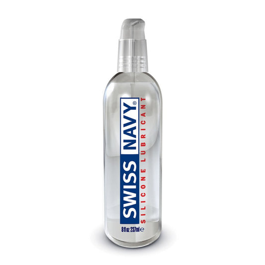 Swiss Navy Premium Silicone 8 oz – Rechargeable, Discreet, Intimate Wellness Accessory – Quiet, Rechargeable, Waterproof, Couples & Solo Use, Discreet Intimate Wellness Accessory