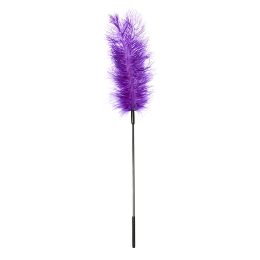 Ostrich Tickler - Purple – Rechargeable, Discreet, Intimate Wellness Accessory – Quiet, Rechargeable, Waterproof, Couples & Solo Use, Discreet Intimate Wellness Accessory