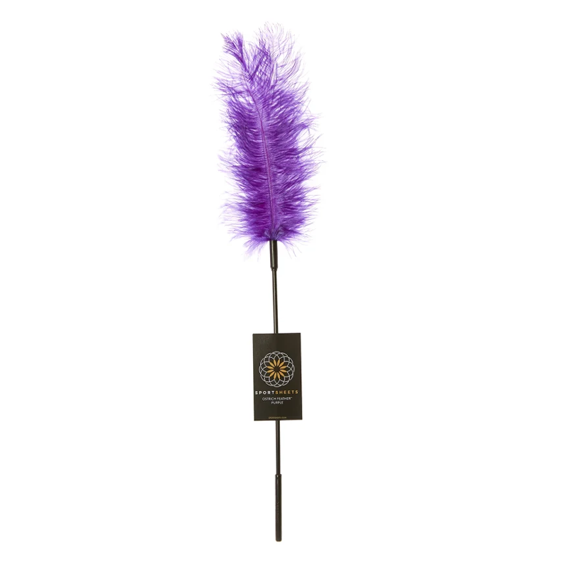 Ostrich Tickler - Purple – Rechargeable, Discreet, Intimate Wellness Accessory – Quiet, Rechargeable, Waterproof, Couples & Solo Use, Discreet Intimate Wellness Accessory