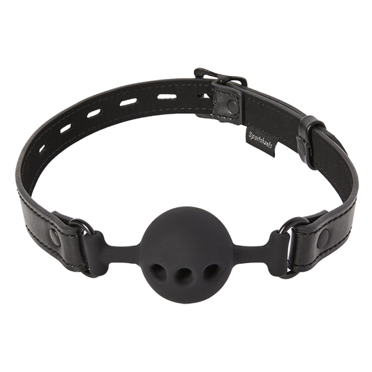 Saffron Breathable Ball Gag – Rechargeable, Discreet, Intimate Wellness Accessory – Quiet, Rechargeable, Waterproof, Couples & Solo Use, Discreet Intimate Wellness Accessory