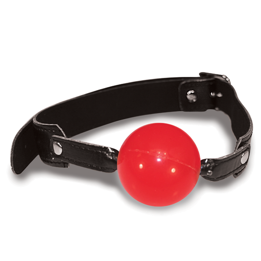 Solid Red Ball Gag – Rechargeable, Discreet, Intimate Wellness Accessory – Quiet, Rechargeable, Waterproof, Couples & Solo Use, Discreet Intimate Wellness Accessory