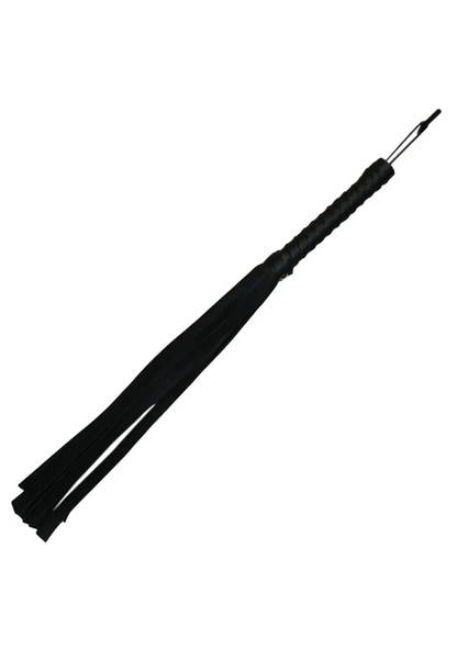 Black Faux Leather Flogger – Rechargeable, Discreet, Intimate Wellness Accessory – Quiet, Rechargeable, Waterproof, Couples & Solo Use, Discreet Intimate Wellness Accessory