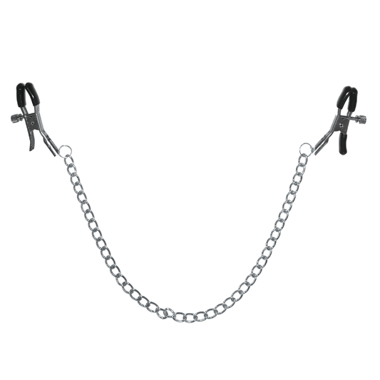 Chained Nipple Clamps – Rechargeable, Discreet, Intimate Wellness Accessory – Quiet, Rechargeable, Waterproof, Couples & Solo Use, Discreet Intimate Wellness Accessory