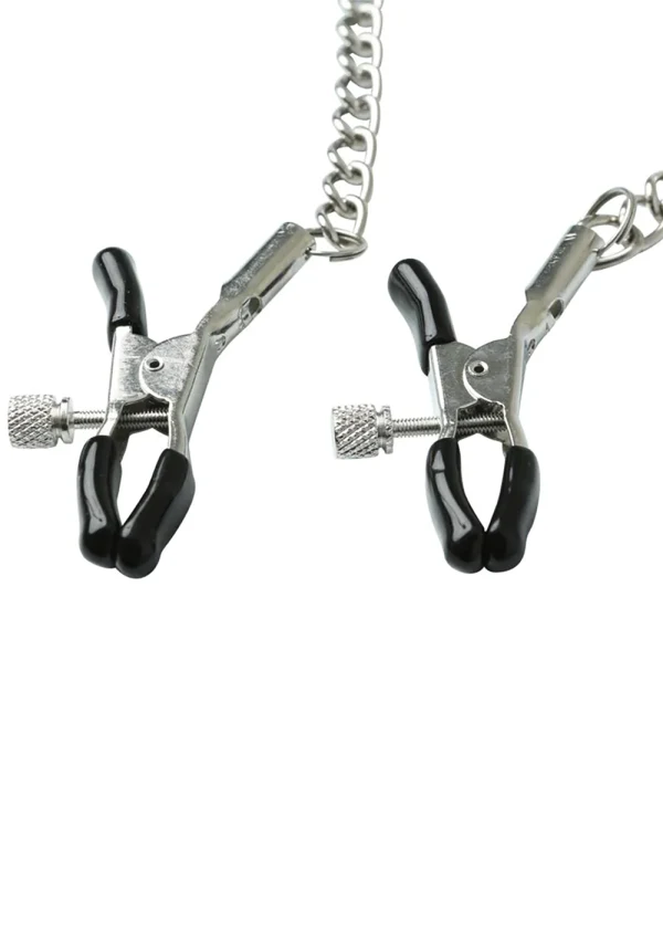 Chained Nipple Clamps – Rechargeable, Discreet, Intimate Wellness Accessory – Quiet, Rechargeable, Waterproof, Couples & Solo Use, Discreet Intimate Wellness Accessory